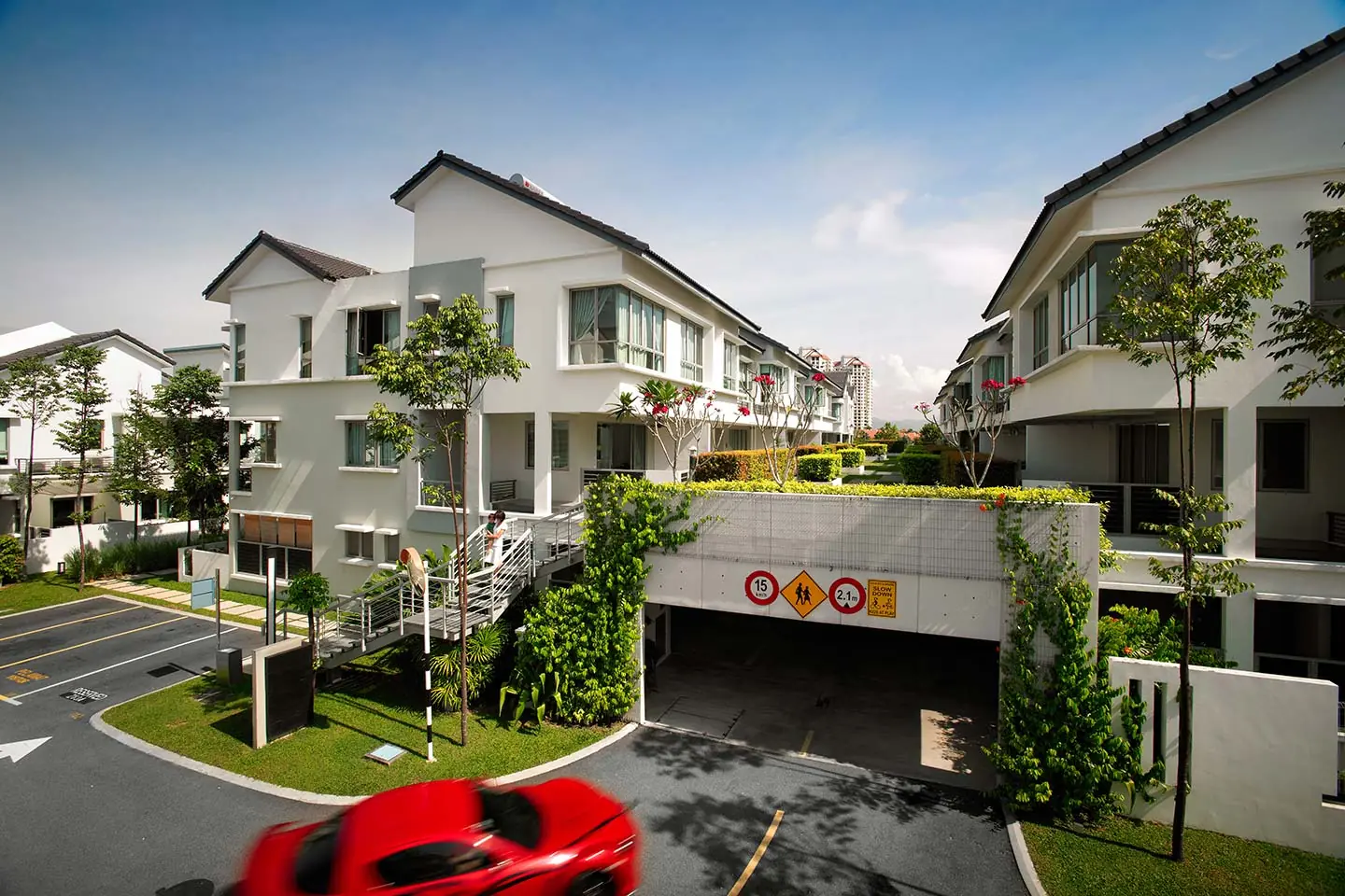 Established Desa ParkCity township homes and greenery